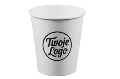 Kubek papierowy 300ml kraft jednowarstwowy z nadrukiem